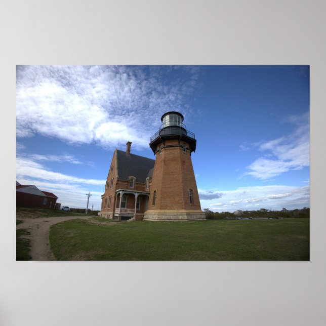 Block Island Southeast Light Affisch (Framsidan)