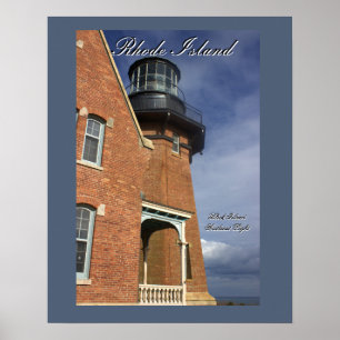 Block Island Southeast Light Affisch