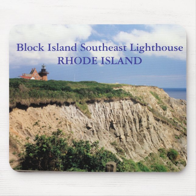 Block Island Southeast Lighthouse, RI Mousepad Musmatta (Framsidan)