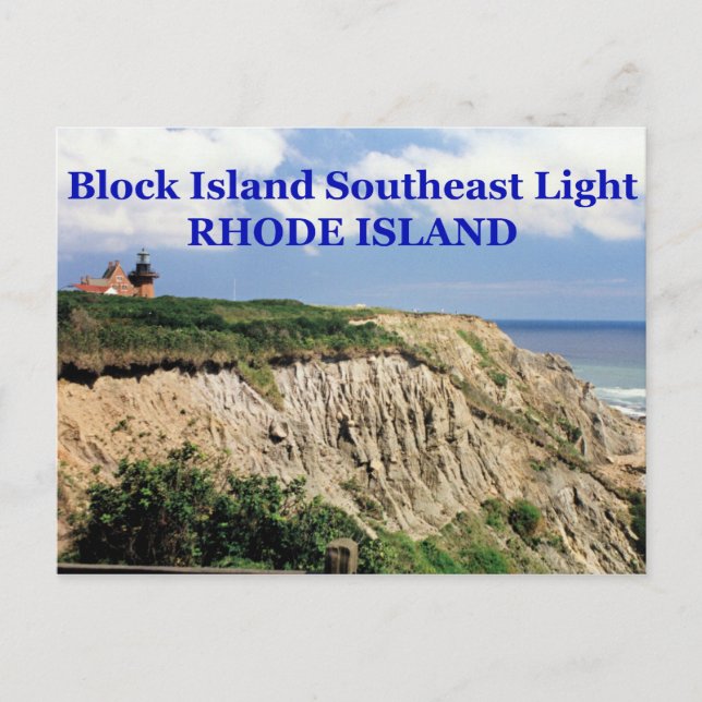 Block Island Southeast Lighthouse, RI-vykort Vykort (Framsida)