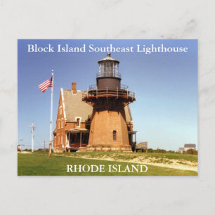 Block Island Southeast Lighthouse, RI-vykort Vykort