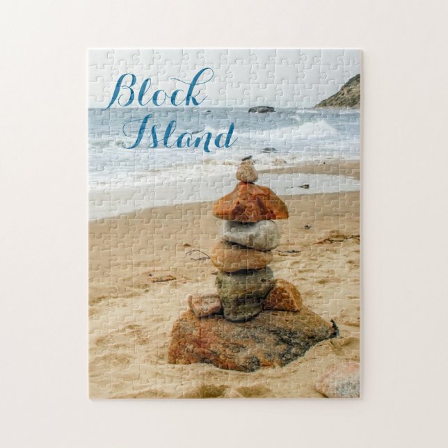 Block Island Stone Cairn Puzzle Pussel (Vertikal)
