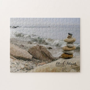 Block Island Stone Cairs, Mohegan Bluffs Pussel