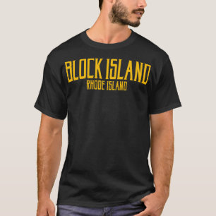 Block Island Vintage Tet Amber Print Pullover T Shirt