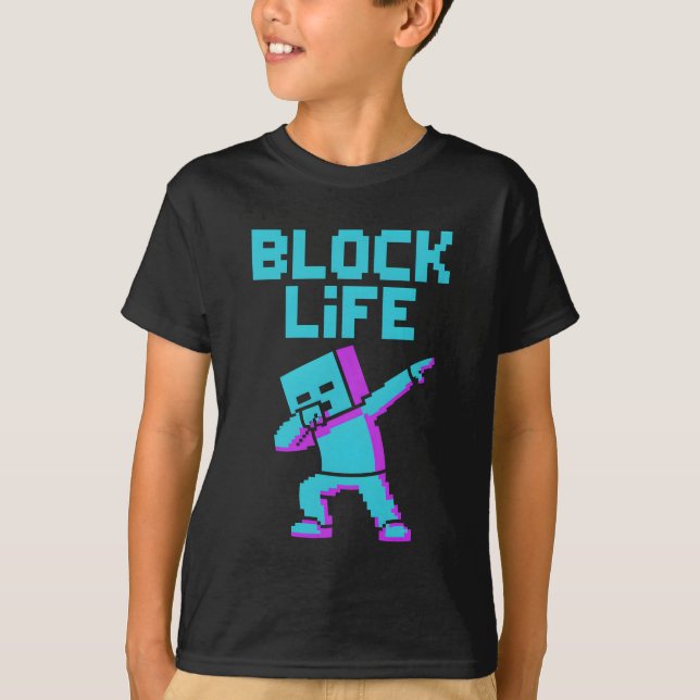 BLOCK LIFE T SHIRT (Framsida)