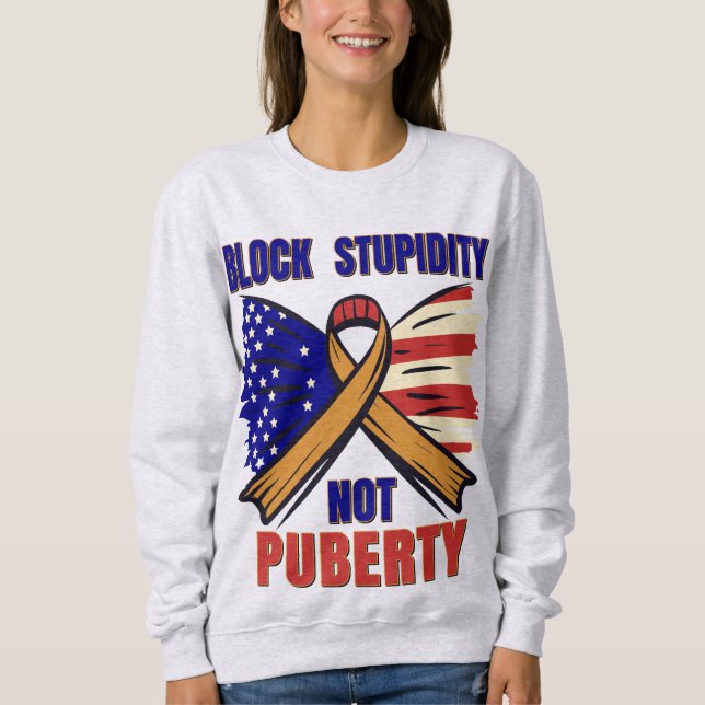 Block Mental Sjukdom Not Puberty T Shirt (Framsida)