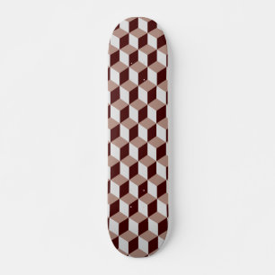 Block Mönster 03 - Retro Skateboard Bräda 21,5 Cm