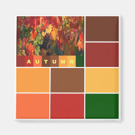Block på Hösten Färg Magnet