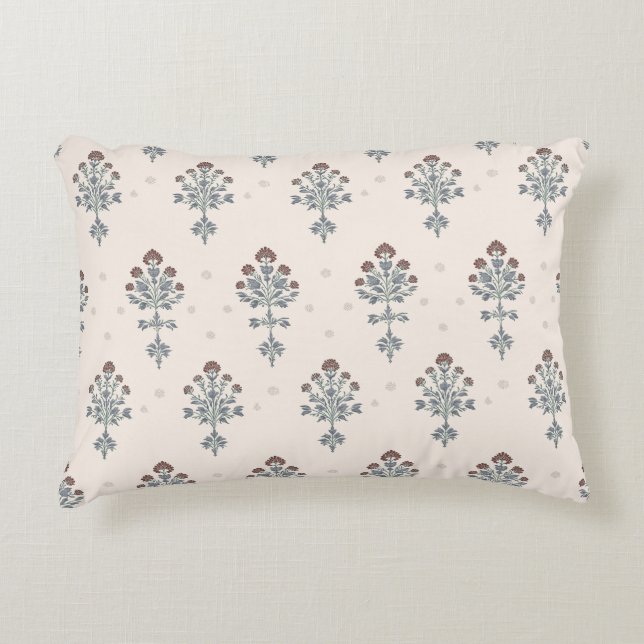 Block Print Accent Pillow Prydnadskudde (Framsidan)