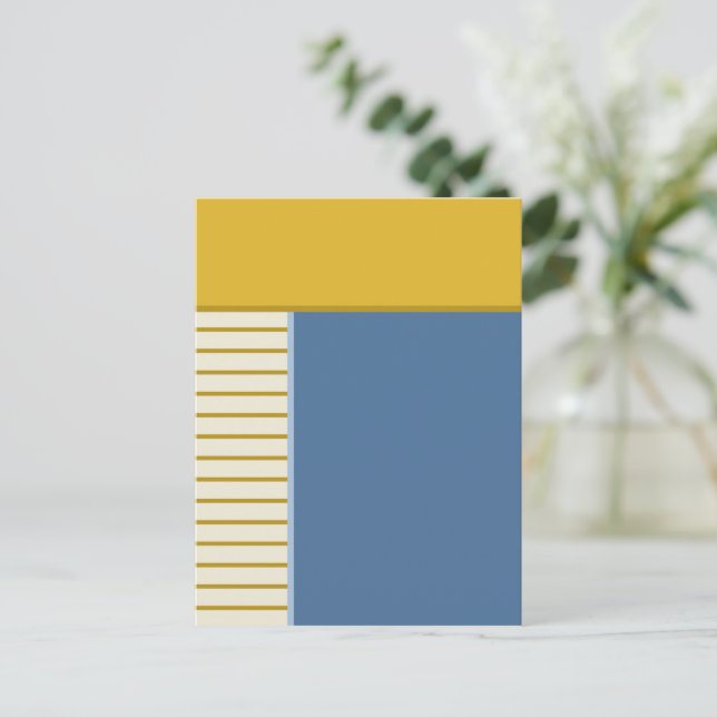 Block & Rand 2 Abstrakt design Vykort (Stående Fram)