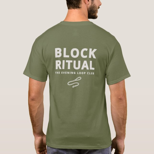 Block Ritual Kvällslinga Hundägarklubb T-Shirt (Baksida)