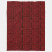 Block Ruby Fleece Blanket