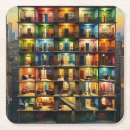 Block Underlägg Papper Kvadrat