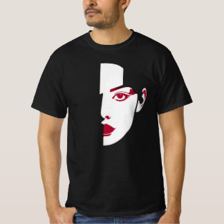 Block Woman Porträtt - Modern konst Design T Shirt