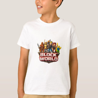 Block World Gamer Squad Design – Färgglad Cube Ka T Shirt