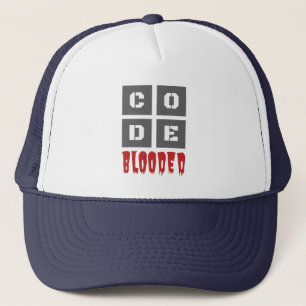 Blockad kodad datorprogrammerare - lustigt keps
