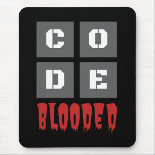 Blockad kodad datorprogrammerare - lustigt musmatta