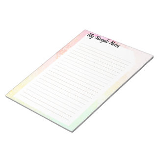Blockanteckning Aquarelle Pastel My Simples Notes Anteckningsblock