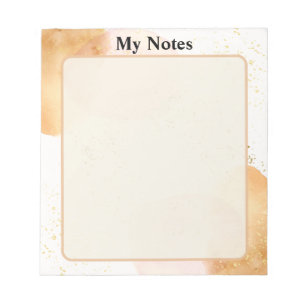 Blockanteckning Aquarelle Ro Beige Bloc-note Mina Anteckningsblock