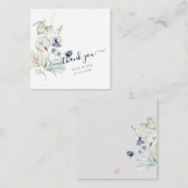 Blockanteckning för PixDezines Dusty Blue Watercol Anteckningskort