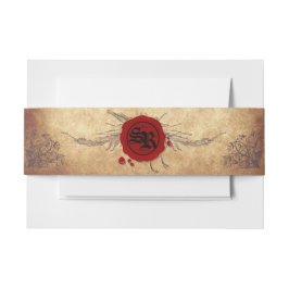 Blockband för medeltida bröllop band för inbjudningskort