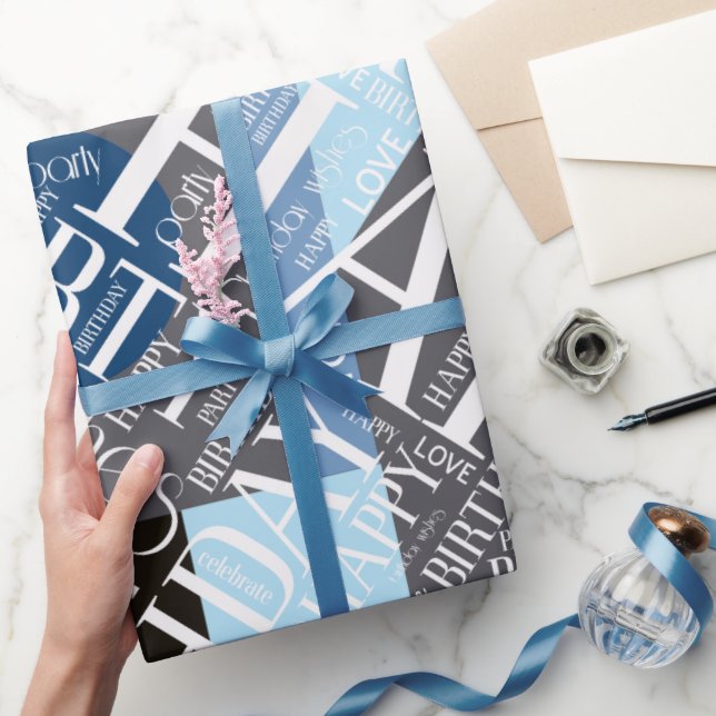 Blockblått ID274 för blocket Lägg till Kort Namn F Presentpapper (Gåvor)