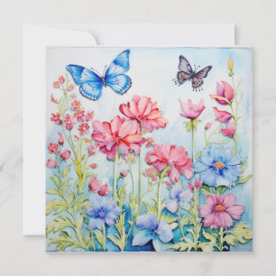 Blockblommor: Förändrat Garden Birthday Card