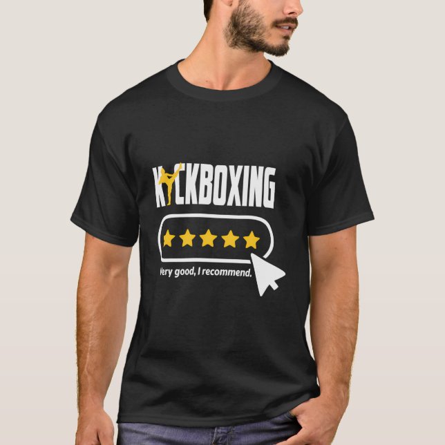 Blockboxning av Älskare 5 stjärnor Granskning reko T Shirt (Framsida)