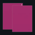 Blockbröllopsinbjudan till Färg i fetstil - Magent Vykort<br><div class="desc">Blockdesignen färg med stor magenta med djärva rosa-lila-toner - perfekt för modernt bröllop, varumärkesprofilering och sommarevenemang. Gratulera till bröllop med ofruktsam stil och modern elegans med hjälp av den moderna Bröllop-designen i Magenta på blocket Fet Färg. Designad för par som kärlek contemporary och fet påstående, är inbjudan ett dynamiskt magenta...</div>