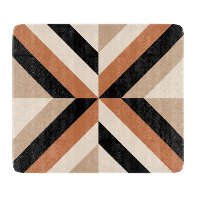 Blockbrun i det moderna Geometric Färg (Framsidan)