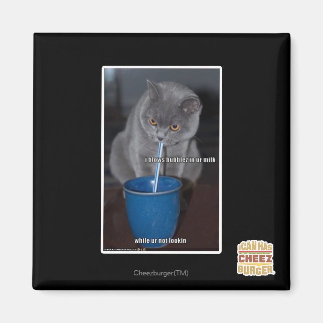 Blockbubblor i mjölk magnet (Framsidan)