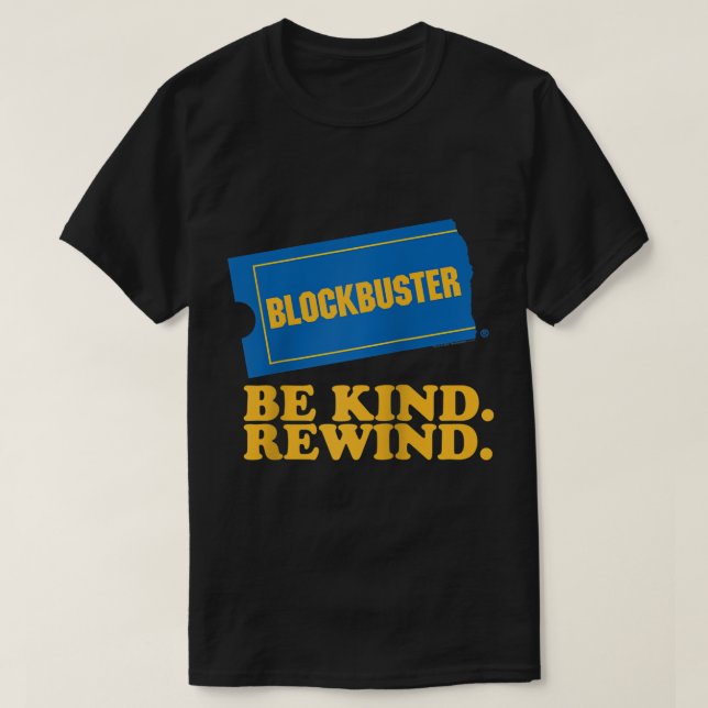 Blockbuster be typ Rewind Raglan Baseball Tee (Design framsida)