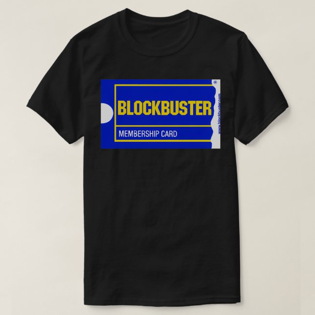 Blockbuster-medlemskort T Shirt (Design framsida)
