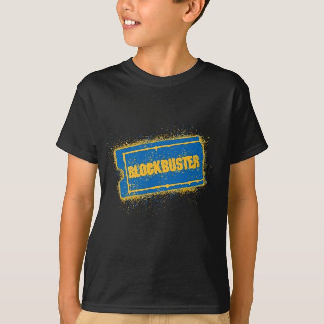 Blockbuster-platterad Logotyp T Shirt (Framsida)