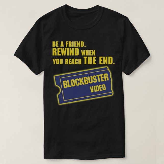 Blockbuster Video Merchandise Classic T-Shirt (Design framsida)