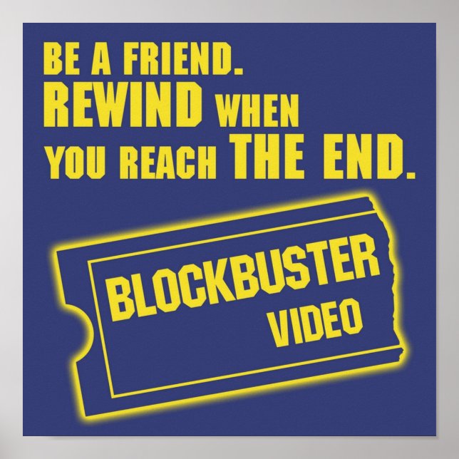 Blockbuster Video Merchandise Poster (Framsidan)