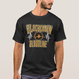Blockchain Bloodline™ äldre kryptokultur med bakåt T Shirt