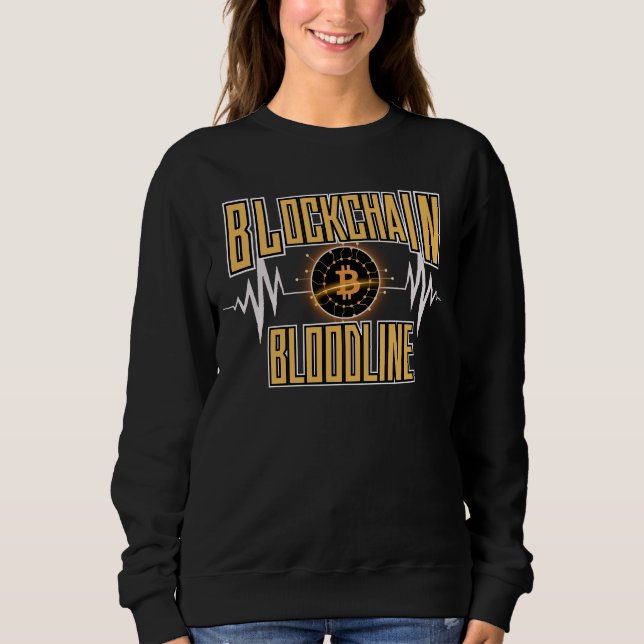 Blockchain Bloodline™ Quiet Power Crypto Architect T Shirt (Framsida)
