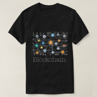 Blockchain-nätverk Krypto-design T Shirt