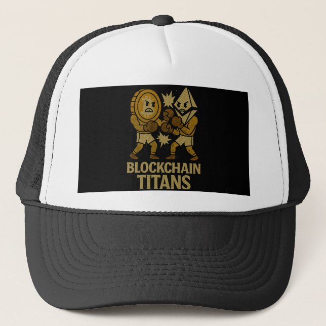Blockchain Titans™ BTC vs ETH Strid om krypto Keps (Framsida)