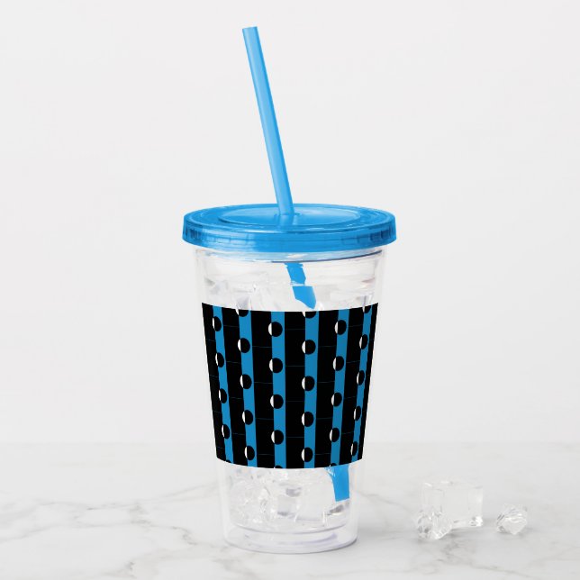 Blockcirkel i färg take away mugg (Framsida Ice)