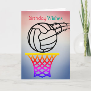 Blockdag för inspirationcitat Netball Kort