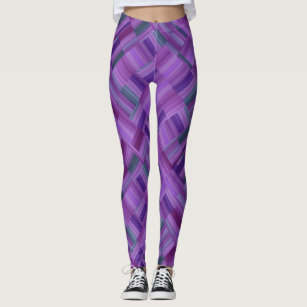 Blockdesign för lila leggings