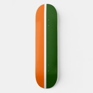 Blockdesign för vit Grönt Färg med oformaterad ora Mini Skateboard Bräda 18,5 Cm