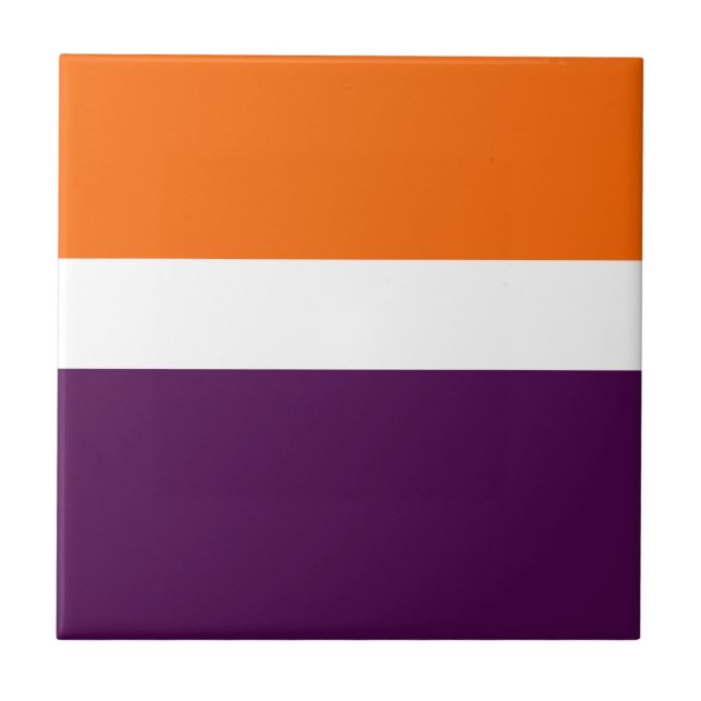 Blockdesign för vit Lila Färg Kakelplatta (Framsidan)