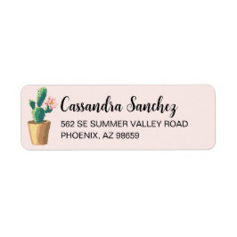 Blockera Cactus Returadressetikett Returadress Etikett