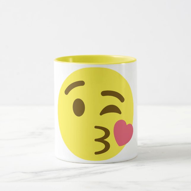 Blockera en kyss Emoji Mugg (Center)