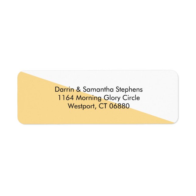 Blockera färg - Adressetiketter med liten Anpassni Returadress Etikett (Framsidan)