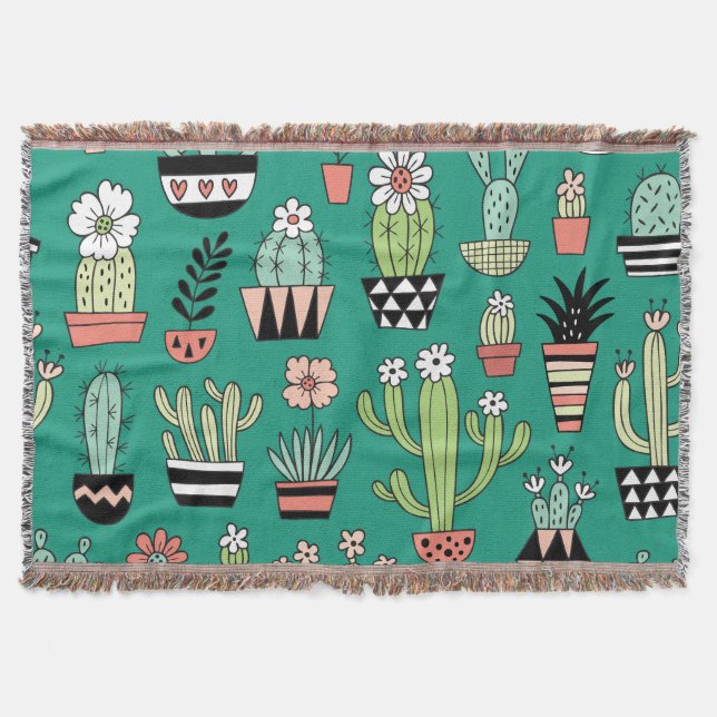 Blockera Grönt - BakgrundsVintage Filt (Framsidan)