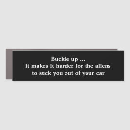 Blockera hårdare för Utomjordingar, rolig vit text